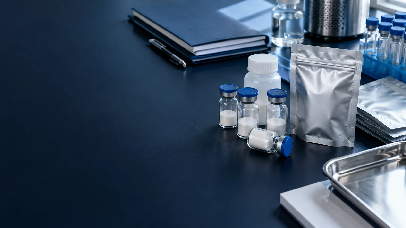 Research peptide supply — independently generated photo-style concept