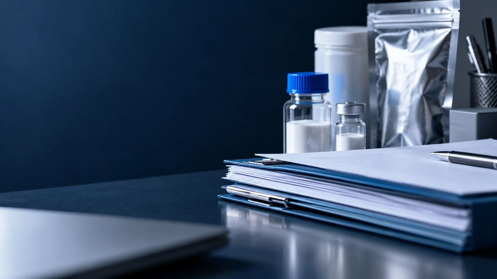 Review analytical documents — independently generated photo-style concept
