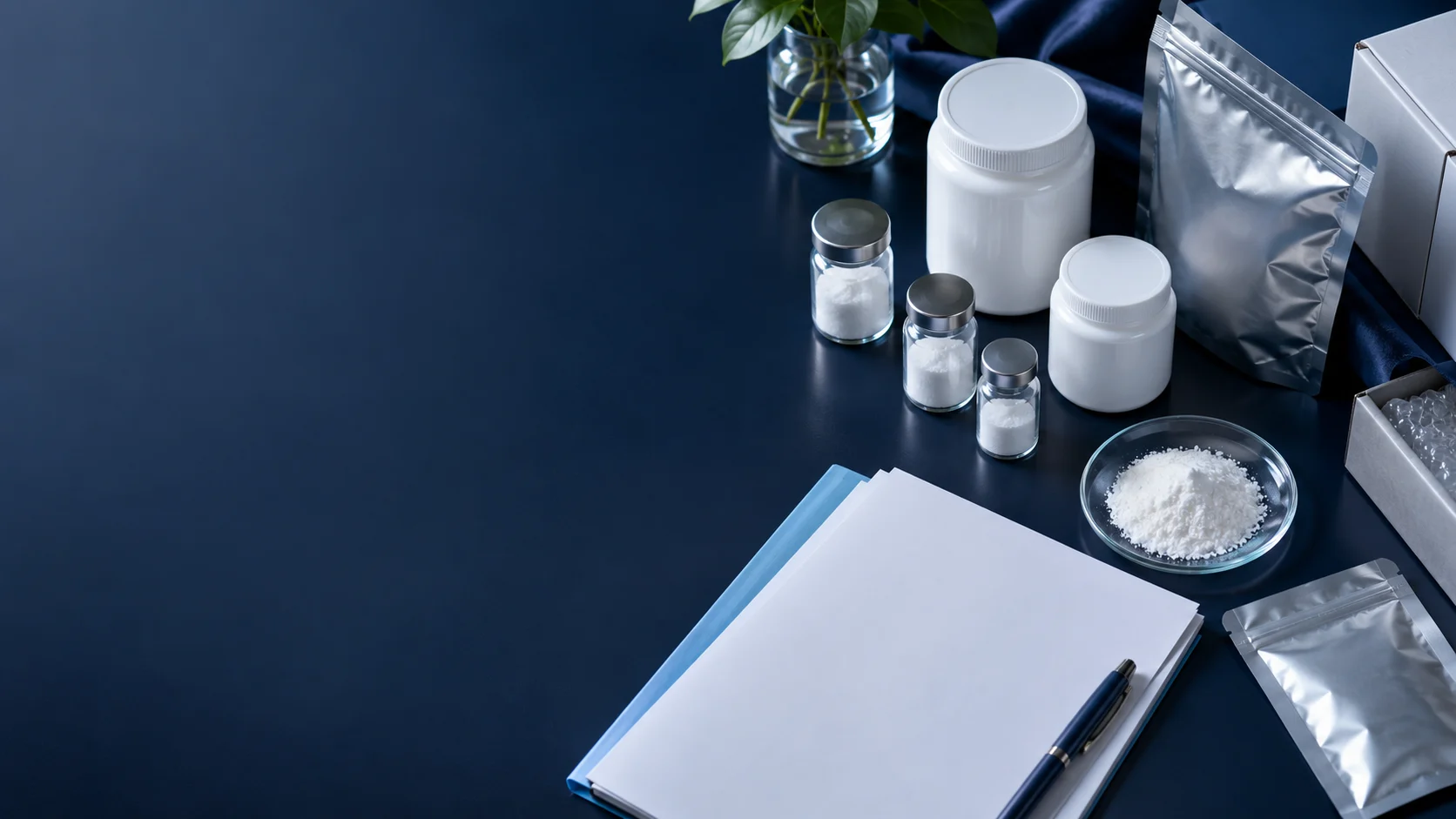 Resins & Reagents — independently generated photo-style concept