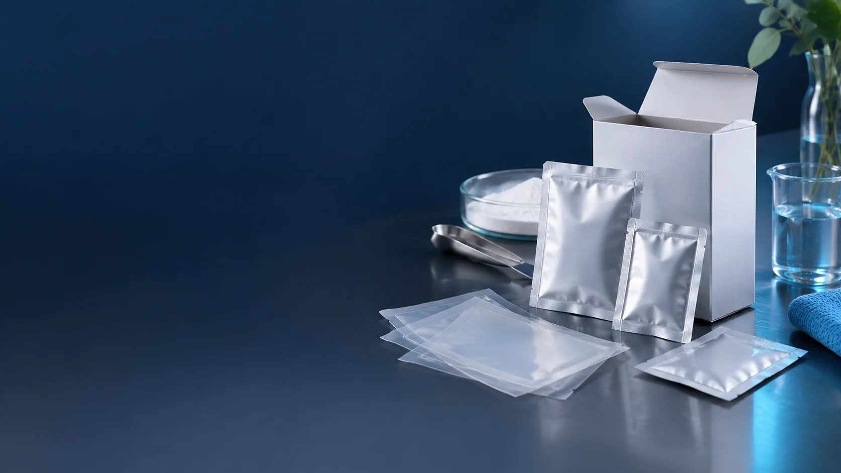 Develop individual sachets — independently generated photo-style concept
