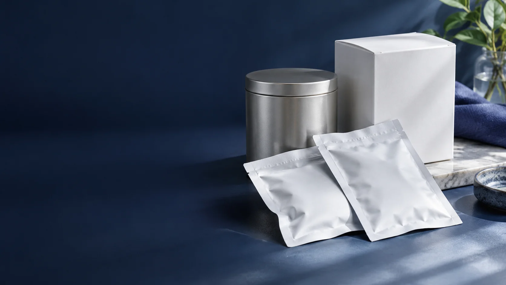Define the pouch-format brief — independently generated photo-style concept