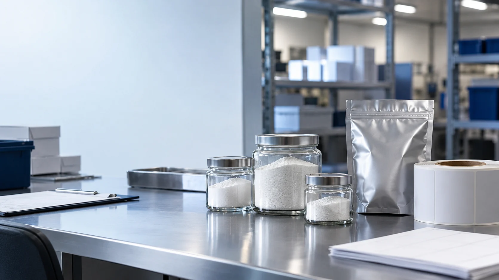 Cosmetic ingredient packaging — independently generated photo-style concept