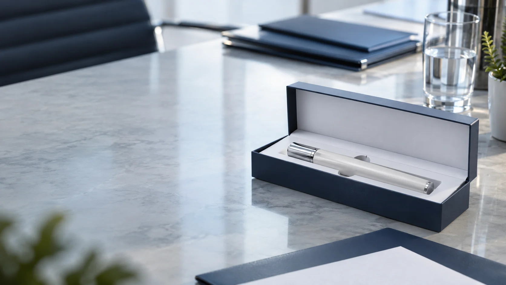 Pen-format packaging — independently generated photo-style concept