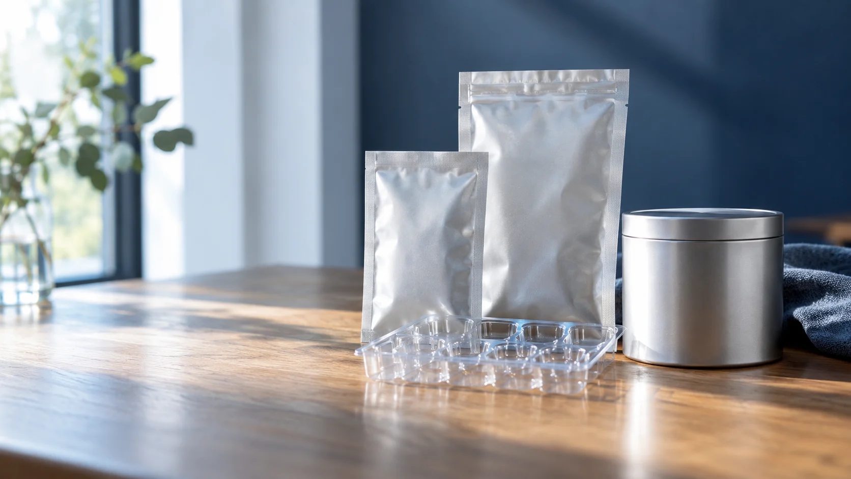 Packaging prototypes — independently generated photo-style concept