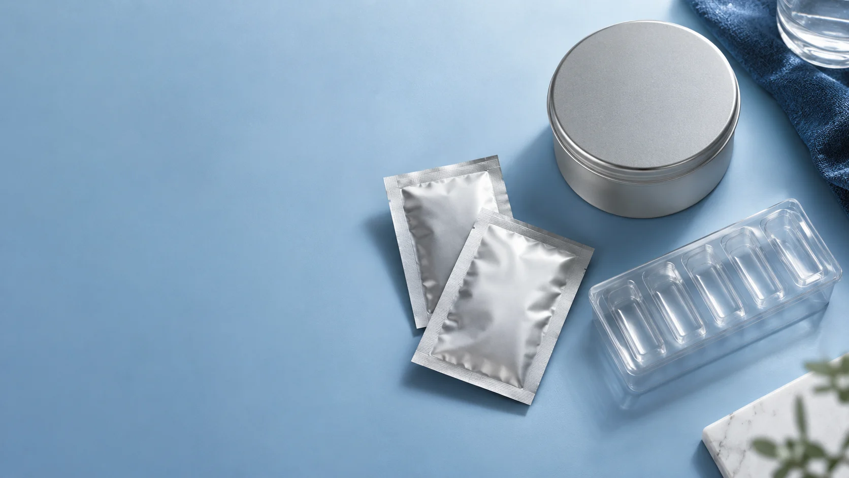 Packaging prototypes — independently generated photo-style concept