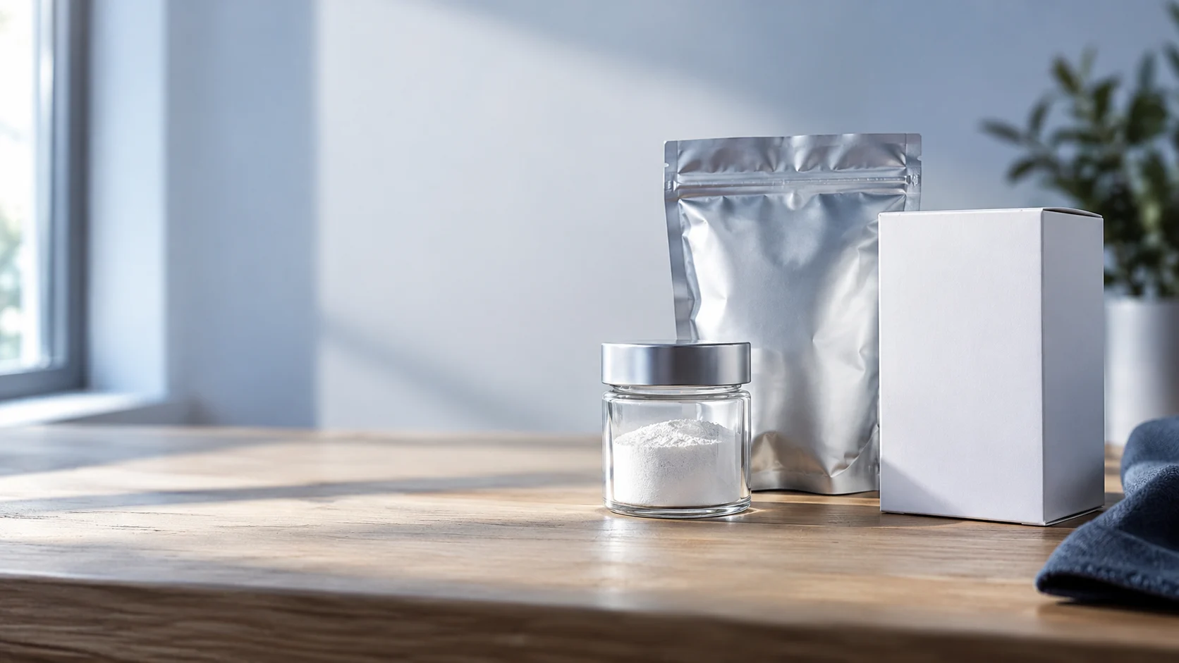 Raw material packaging — independently generated photo-style concept