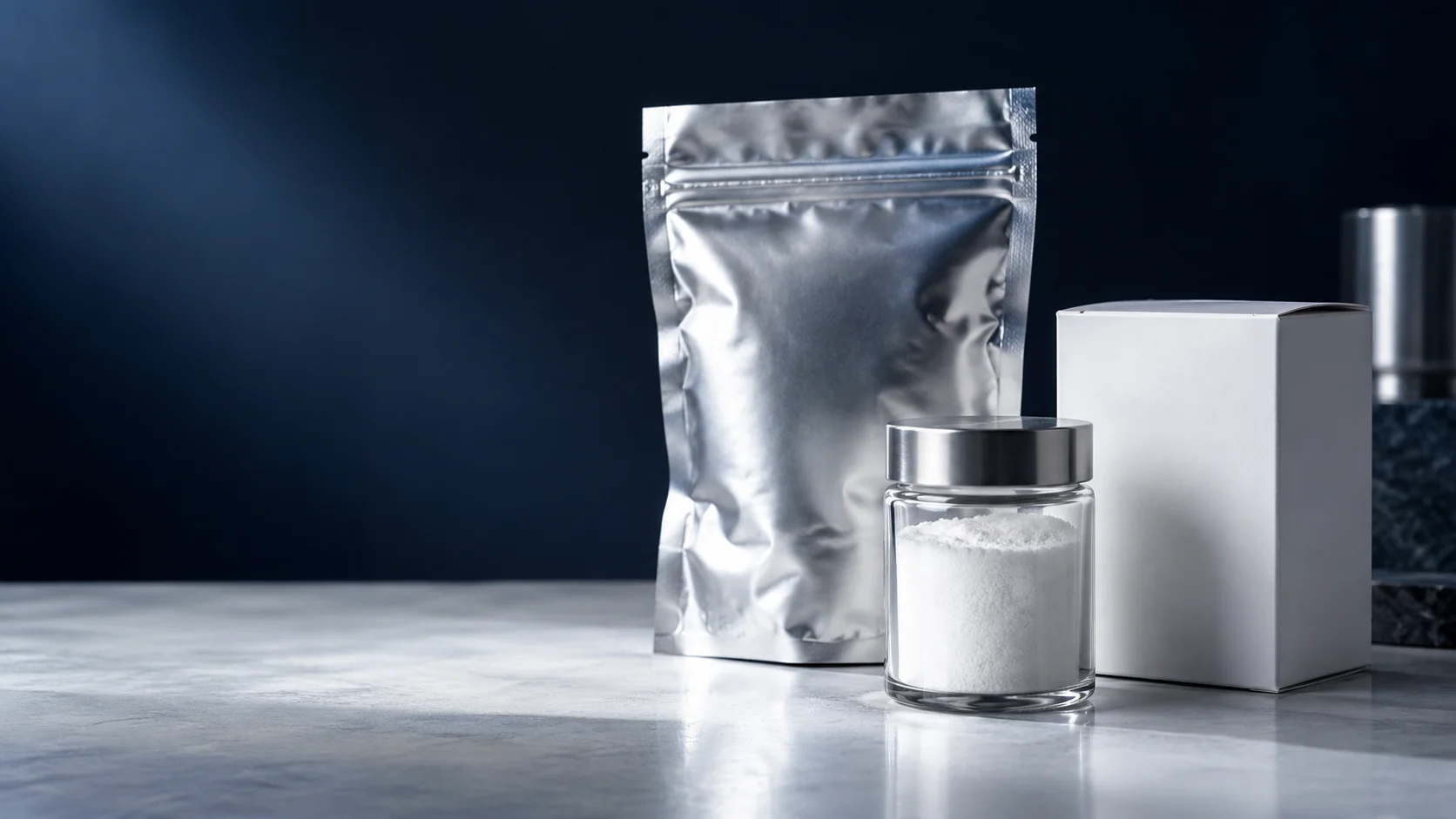 Raw material packaging — independently generated photo-style concept