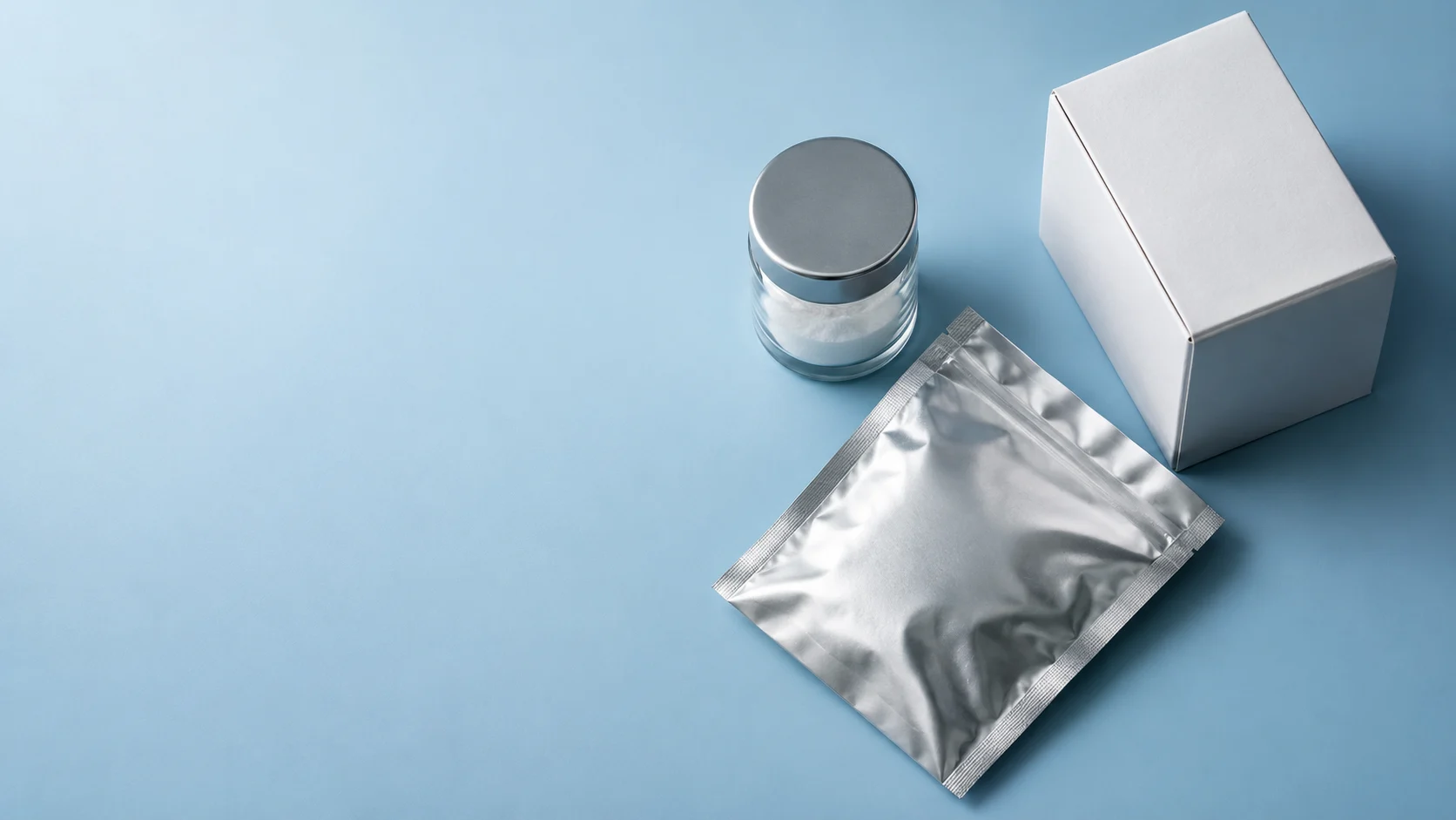 Raw material packaging — independently generated photo-style concept