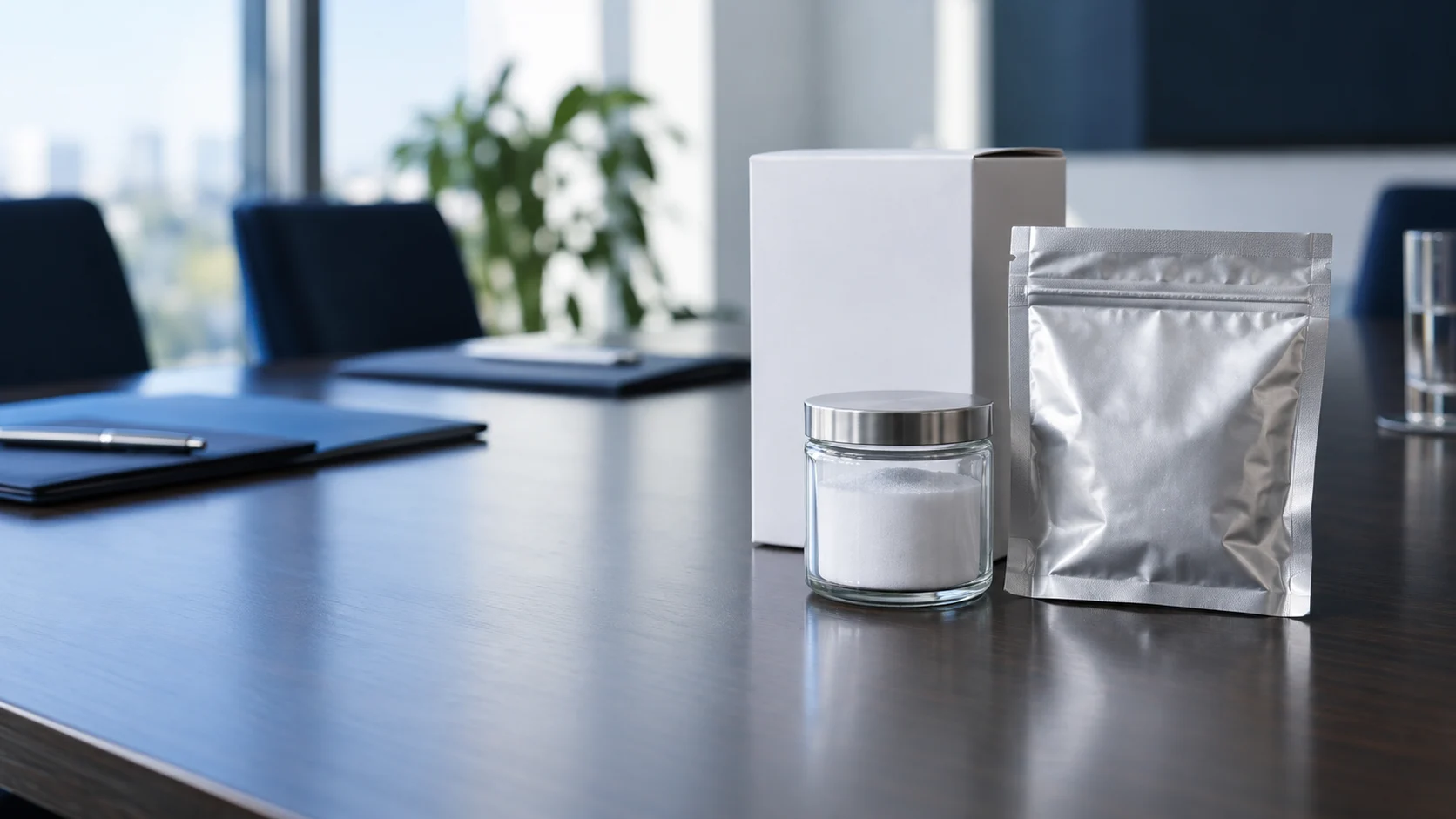 Raw material packaging — independently generated photo-style concept