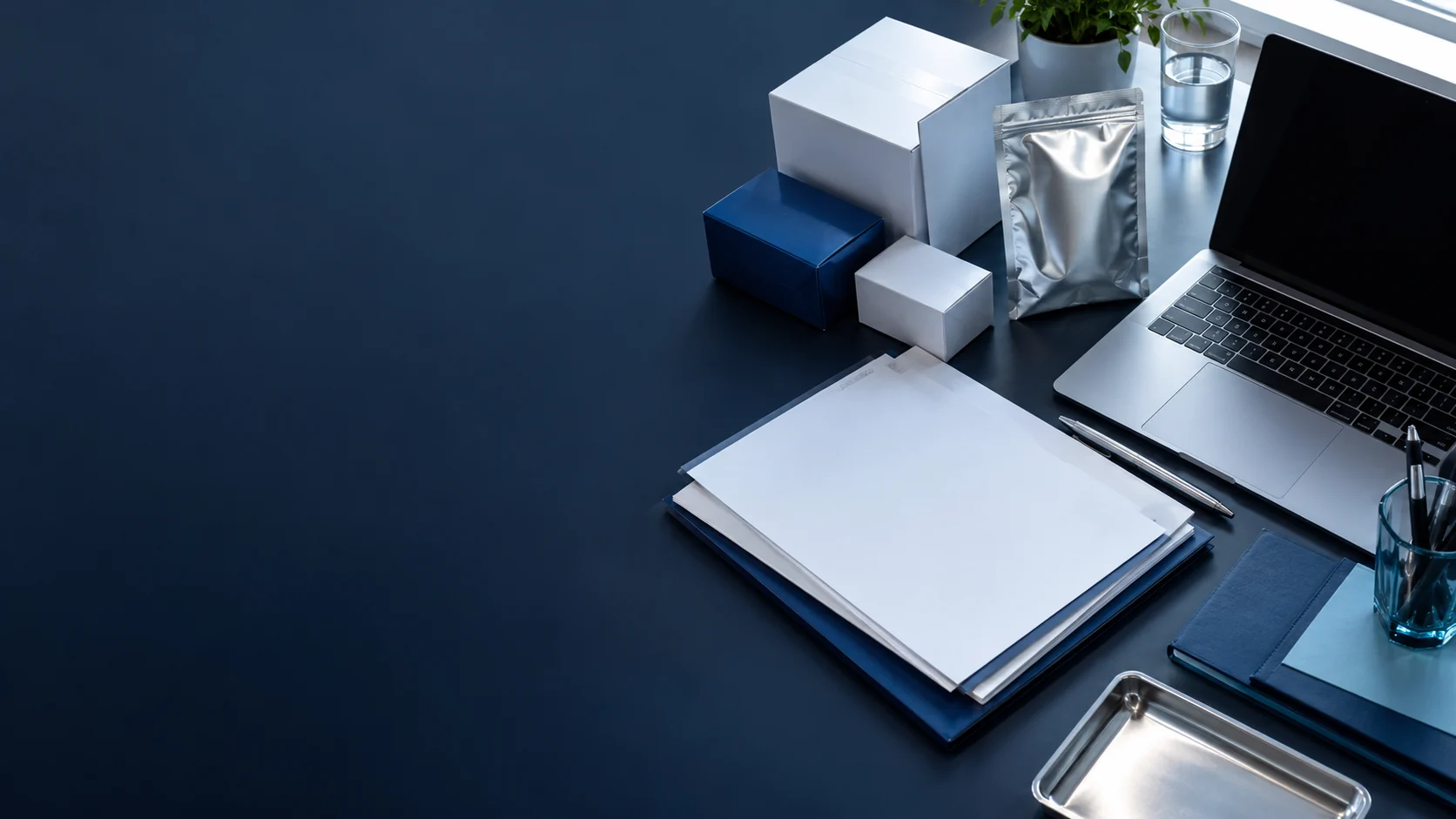 Send identity, quantity and documents — independently generated photo-style concept