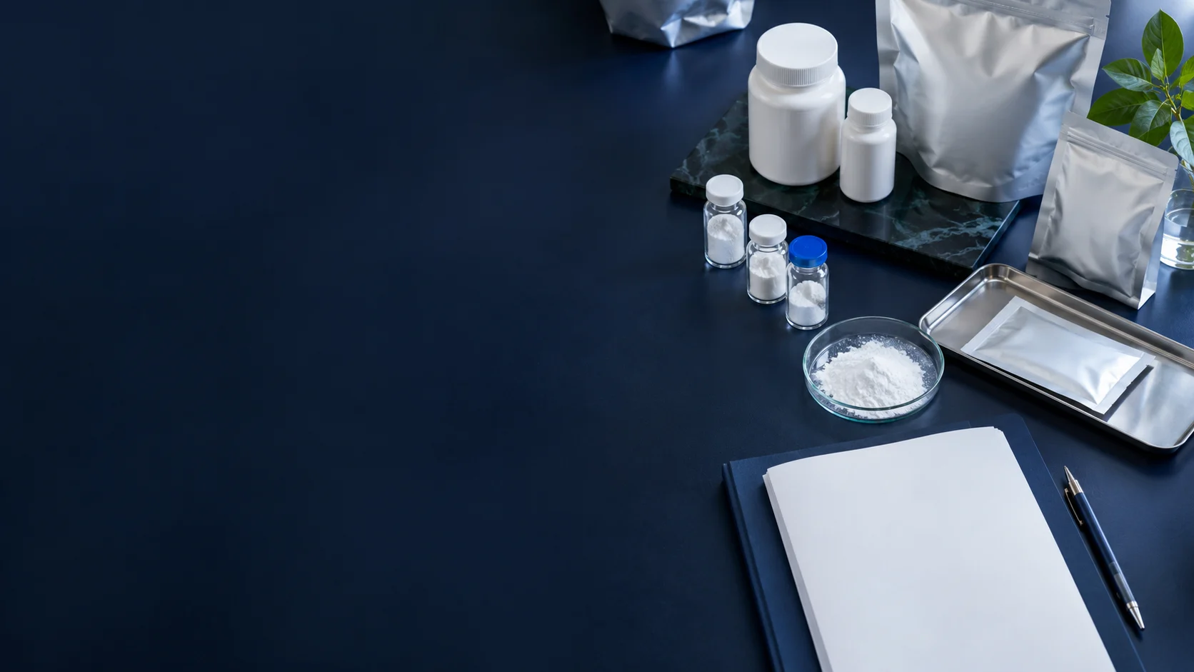 Modified peptide development — independently generated photo-style concept