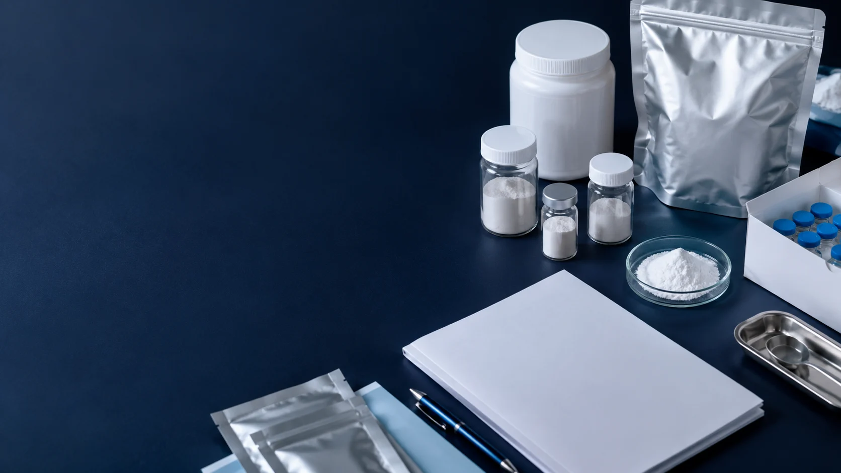 Peptide formulation development — independently generated photo-style concept