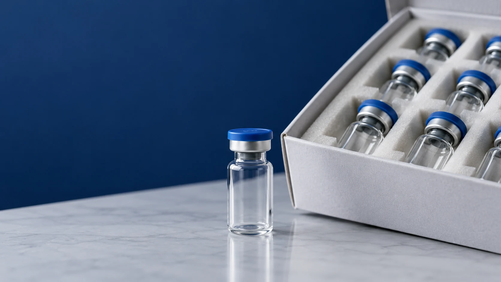 Define packs, vials and labels. — illustrative project scene
