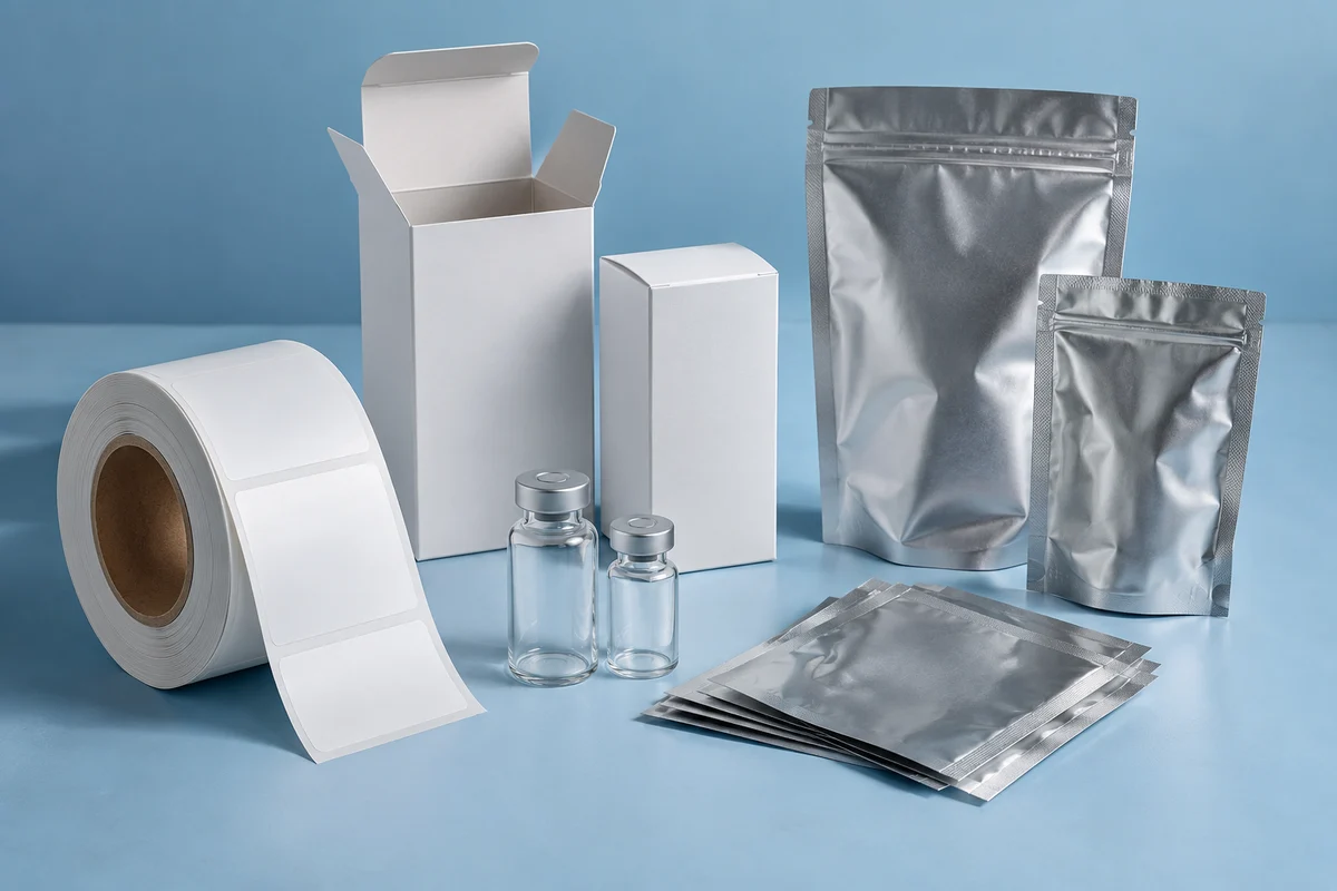 Private-Label Vial Carton Artwork — catalog presentation