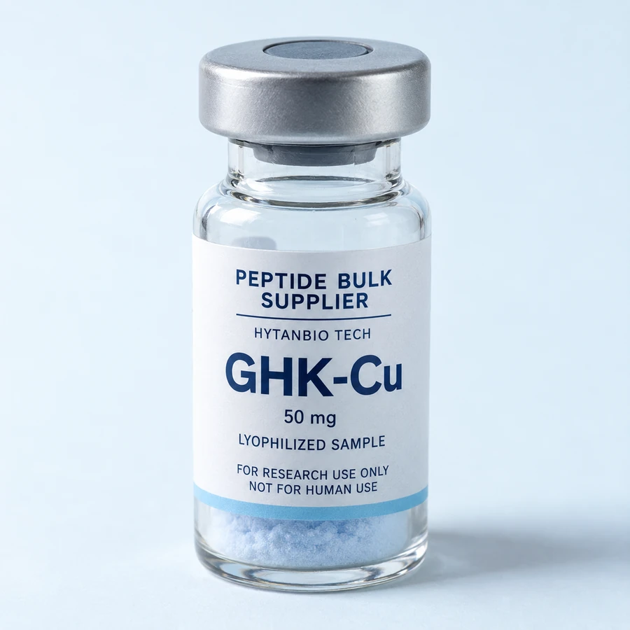 GHK-Cu — For Research Use Only research-use-only vial label concept