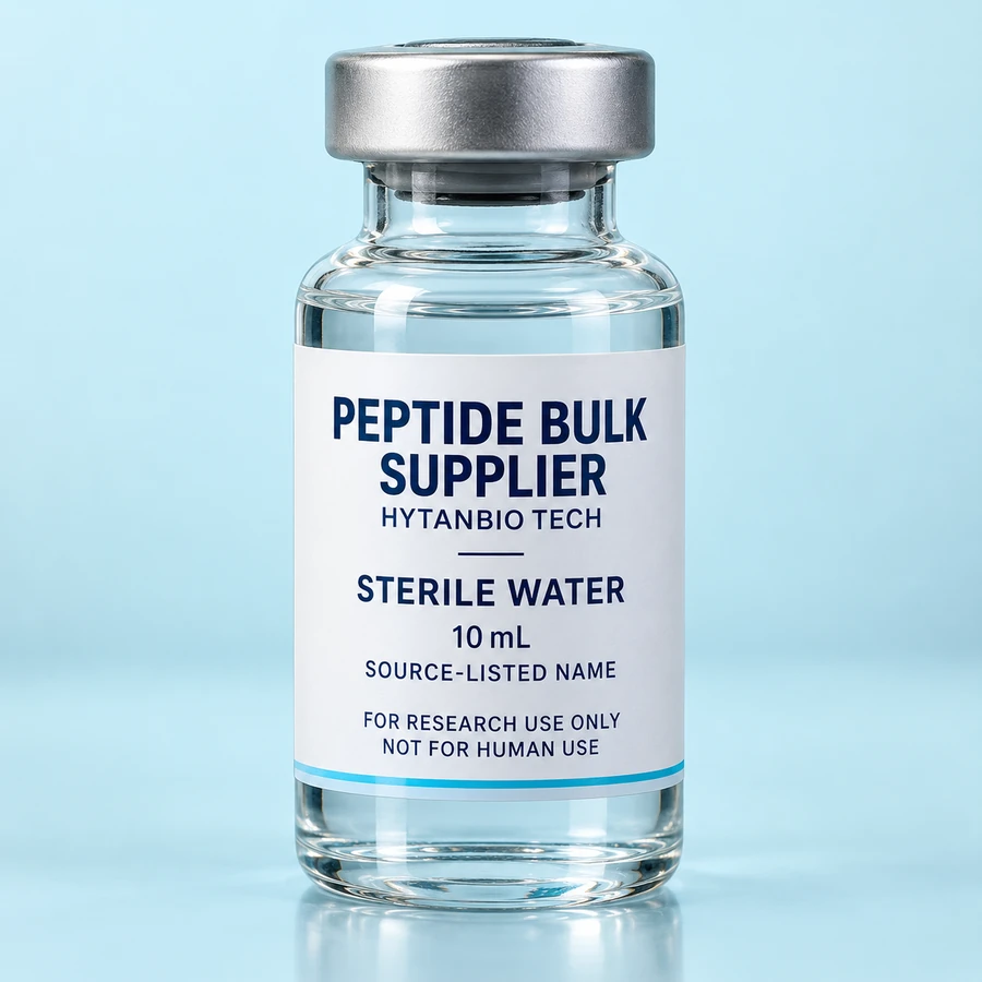 Sterile Water — For Research Use Only research-use-only vial label concept